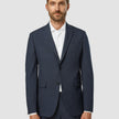 Essential Blazer Regular Dark Blue Check