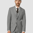 Essential Blazer Regular Dark Grey Melange