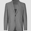 Essential Blazer Regular Dark Grey Melange