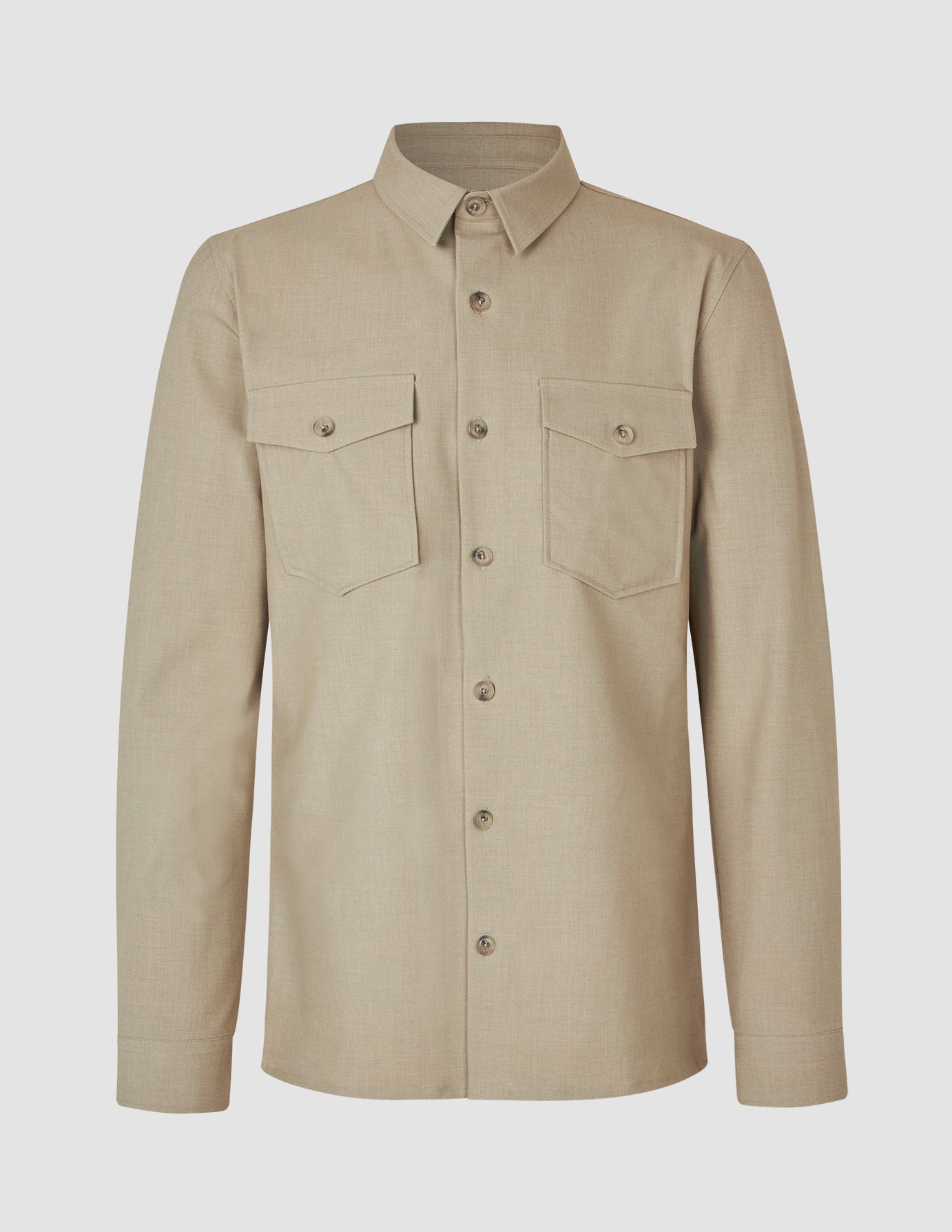 Essential Overshirt Moonstone Melange