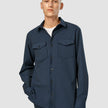 Essential Overshirt Navy Melange