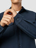 Essential Overshirt Navy Melange