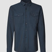 Essential Overshirt Navy Melange