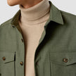 Essential Overshirt Nightfall Green Melange