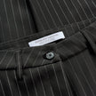 Essential Pants Tapered Black Silver Pinstripe