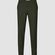 Essential Suit Pants Regular Moss Green Pinstripe