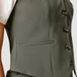 Essential Vest Short Dark Olive