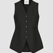 Essential Vest Long Black