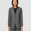 Essential Blazer Dark Grey Melange