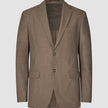 Essential Blazer Regular Saddle Brown Melange