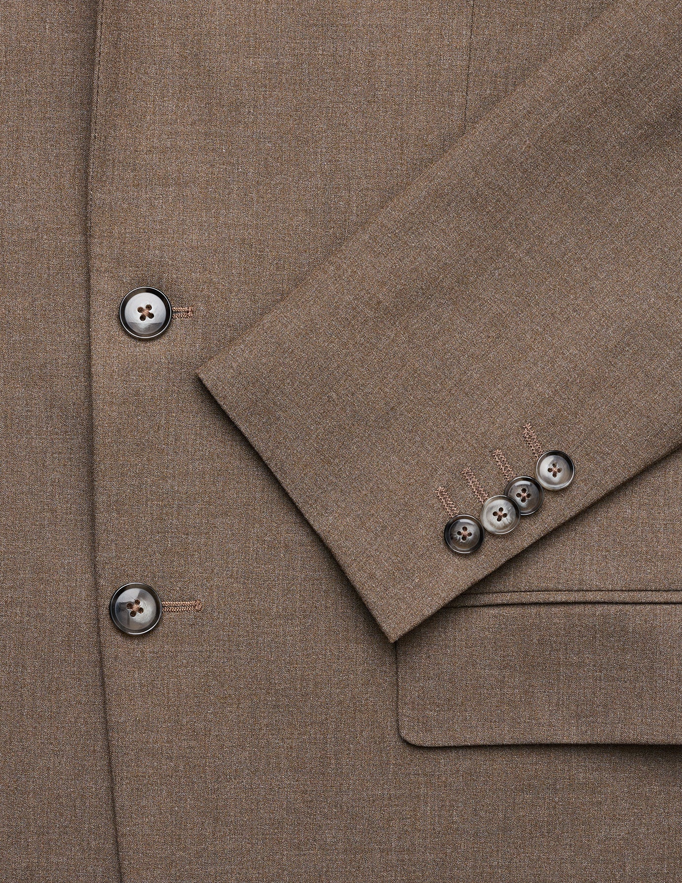 Essential Blazer Regular Saddle Brown Melange