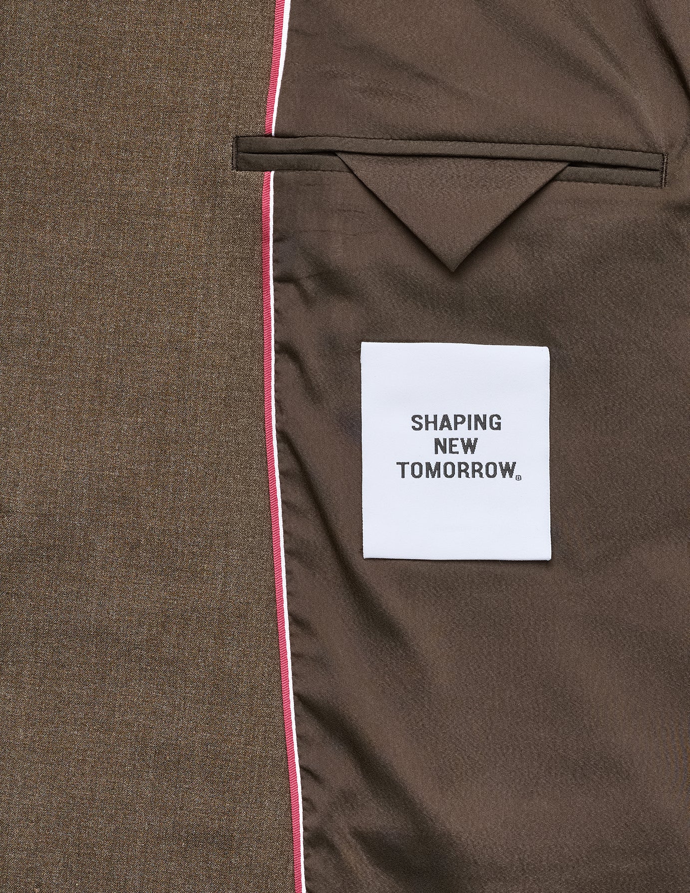 Essential Blazer Slim Saddle Brown Melange