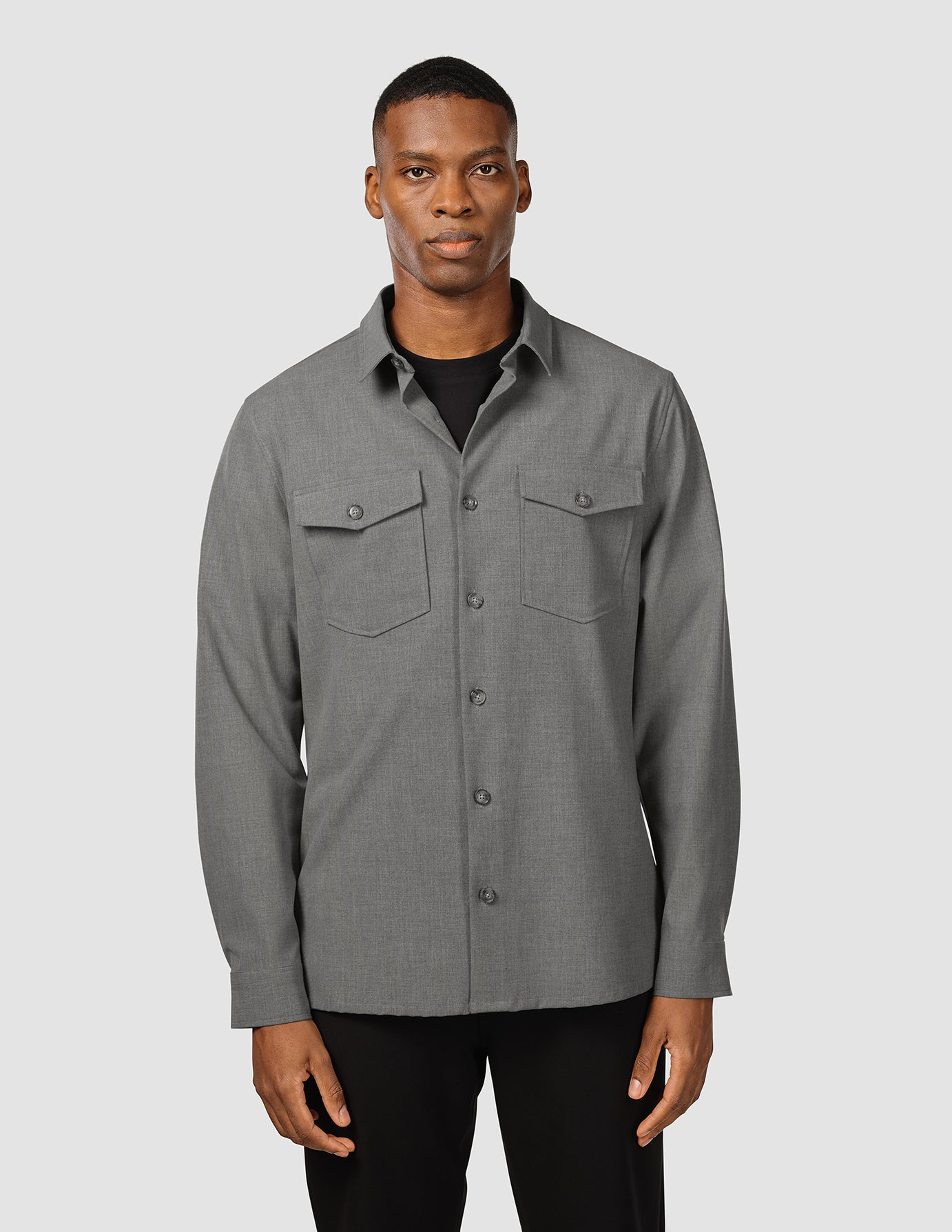 Essential Overshirt Cloud Grey