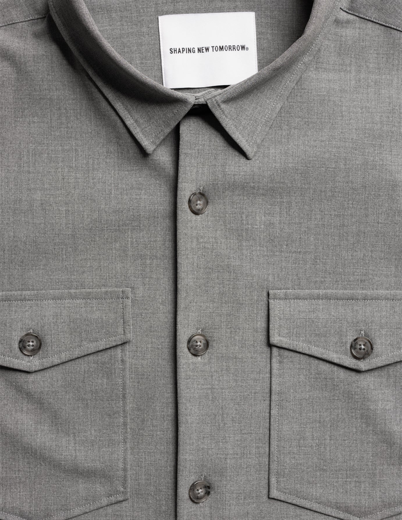 Essential Overshirt Cloud Grey