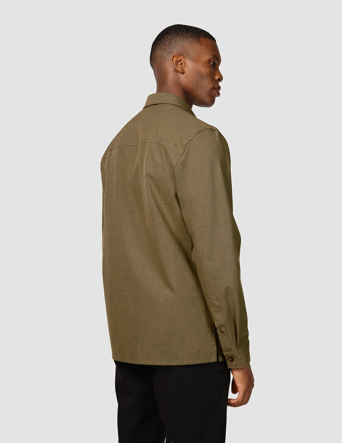 Essential Overshirt Vintage Brown Melange