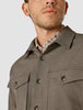 Overshirt Dark Beige Melange