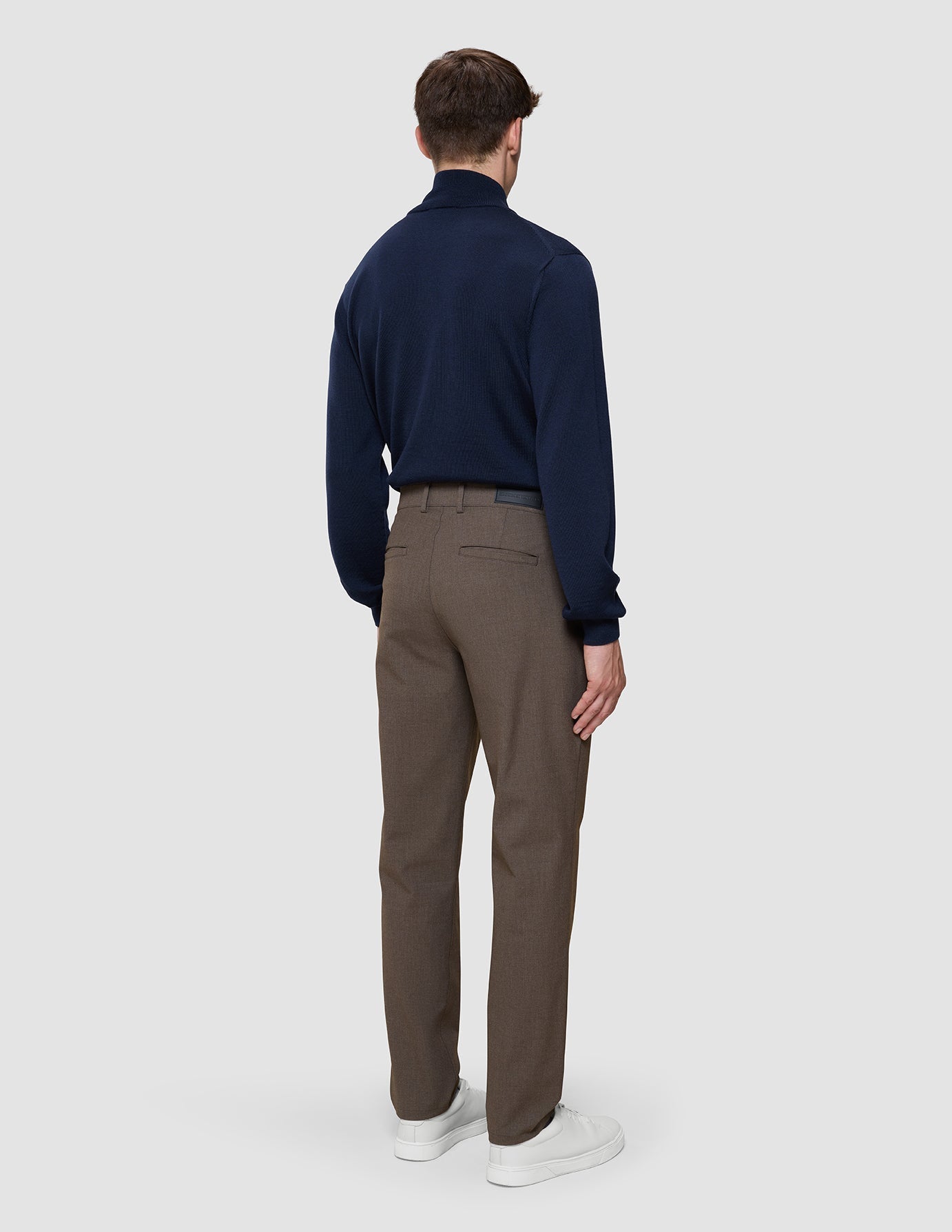 Essential Pants Regular Saddle Brown Melange