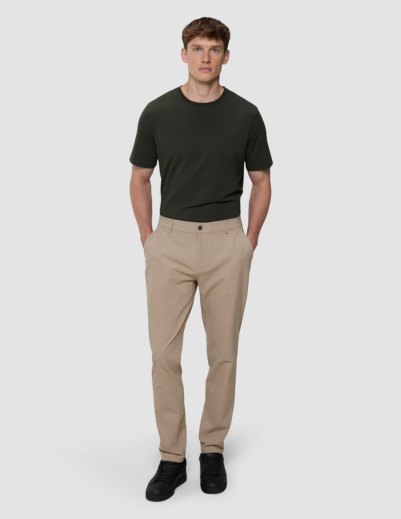 Essential Pants Slim Sand Grain