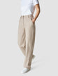 Essential Pants Straight Toffee Check