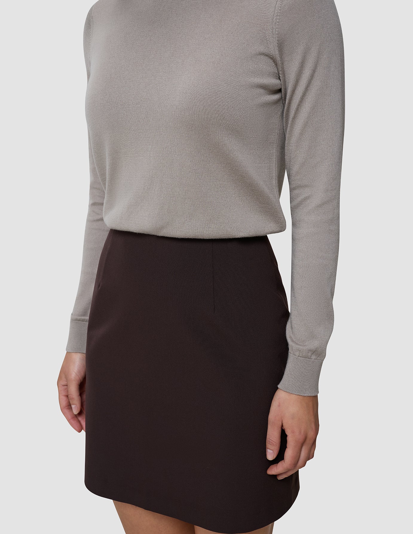Women's Essential Short Skirt Espresso