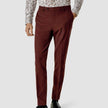 Essential Suit Pants Slim Mahogany