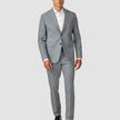 Essential Suit Pants Regular Light Blue Melange