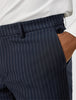 Essential Suit Pants Regular Navy Pinstripe