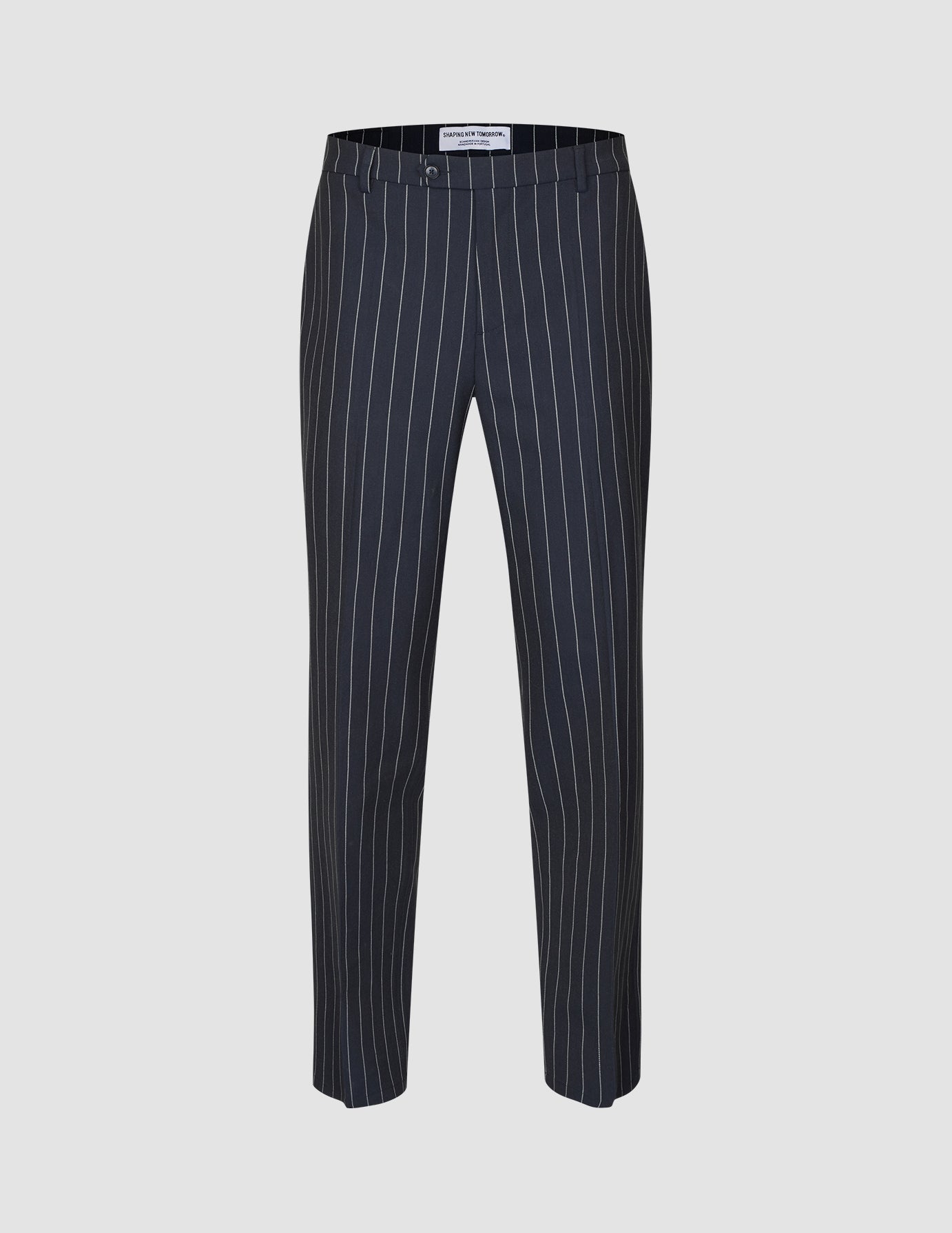 Essential Suit Pants Relaxed Fit Navy Stripes