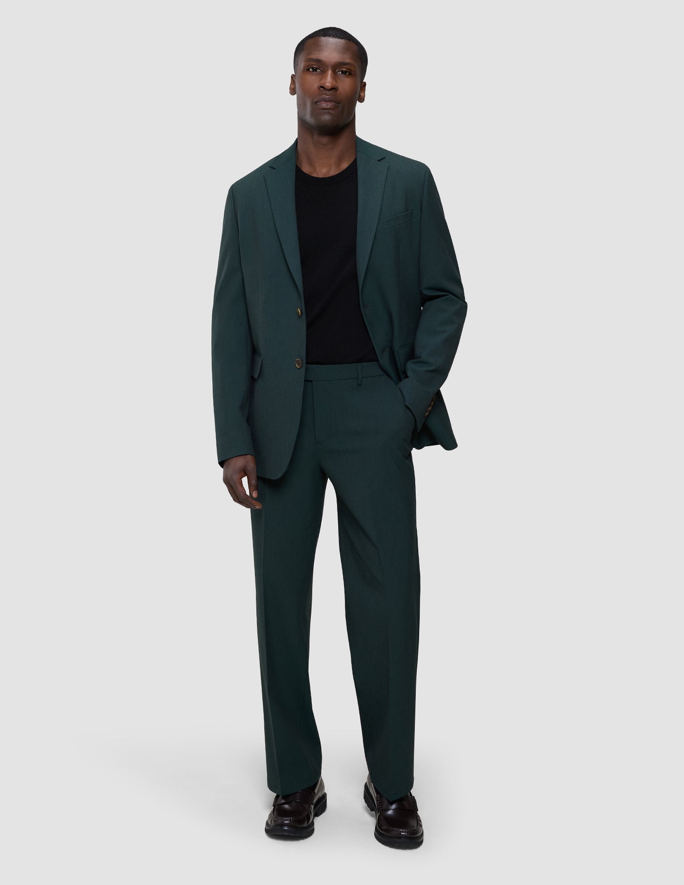 Essential Suit Pants Relaxed Fit Pine Green