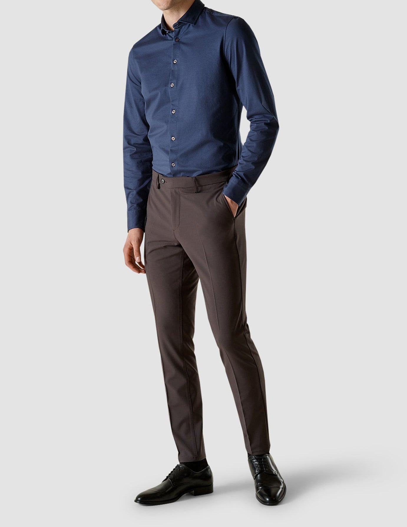 Essential Suit Pants Slim Dark Shadow