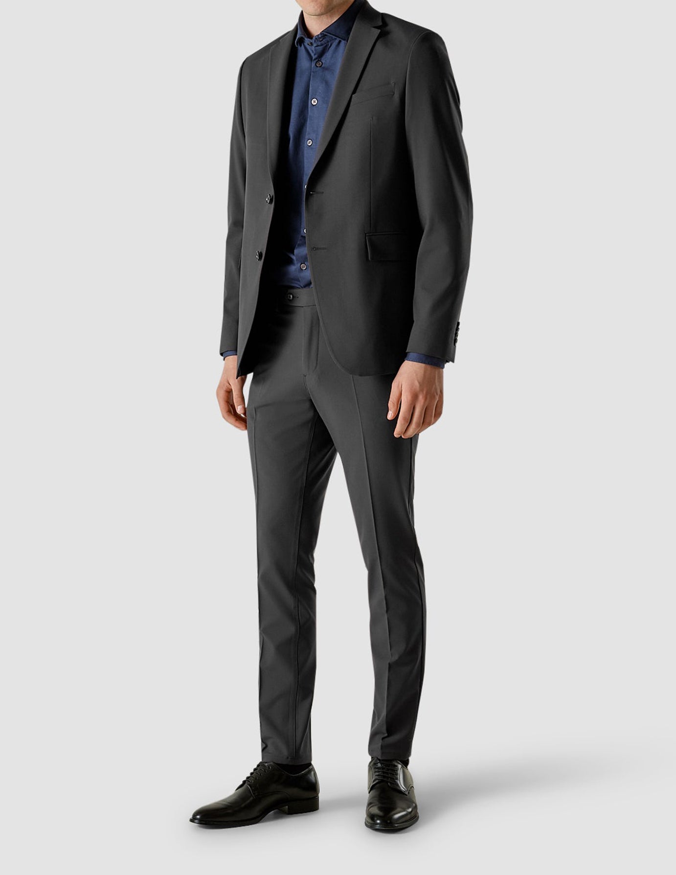 Essential Suit Pants Slim Dark Shadow