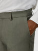 Essential Suit Pants Slim Green Melange