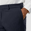 Essential Suit Pants Slim Navy Pinstripe