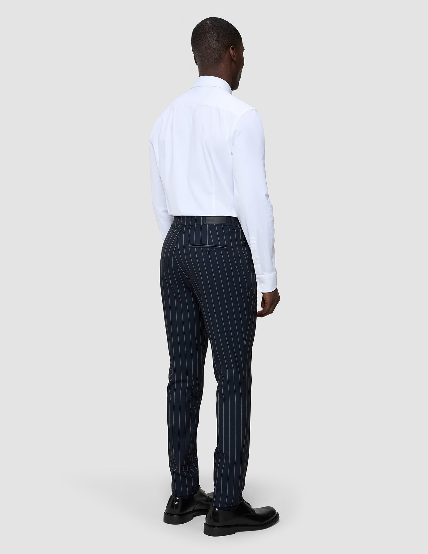 Essential Suit Pants Slim Navy Stripes