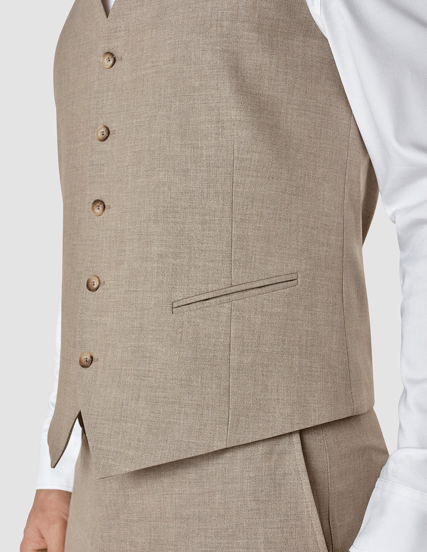 Essential Vest Beige Melange