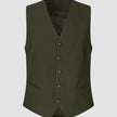 Essential Vest Moss Green Pinstripe