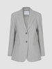 Essential Blazer Light Grey Pinstriped