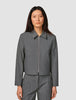 Essential Short Zip Jacket Dark Grey Melange