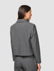 Essential Short Zip Jacket Dark Grey Melange