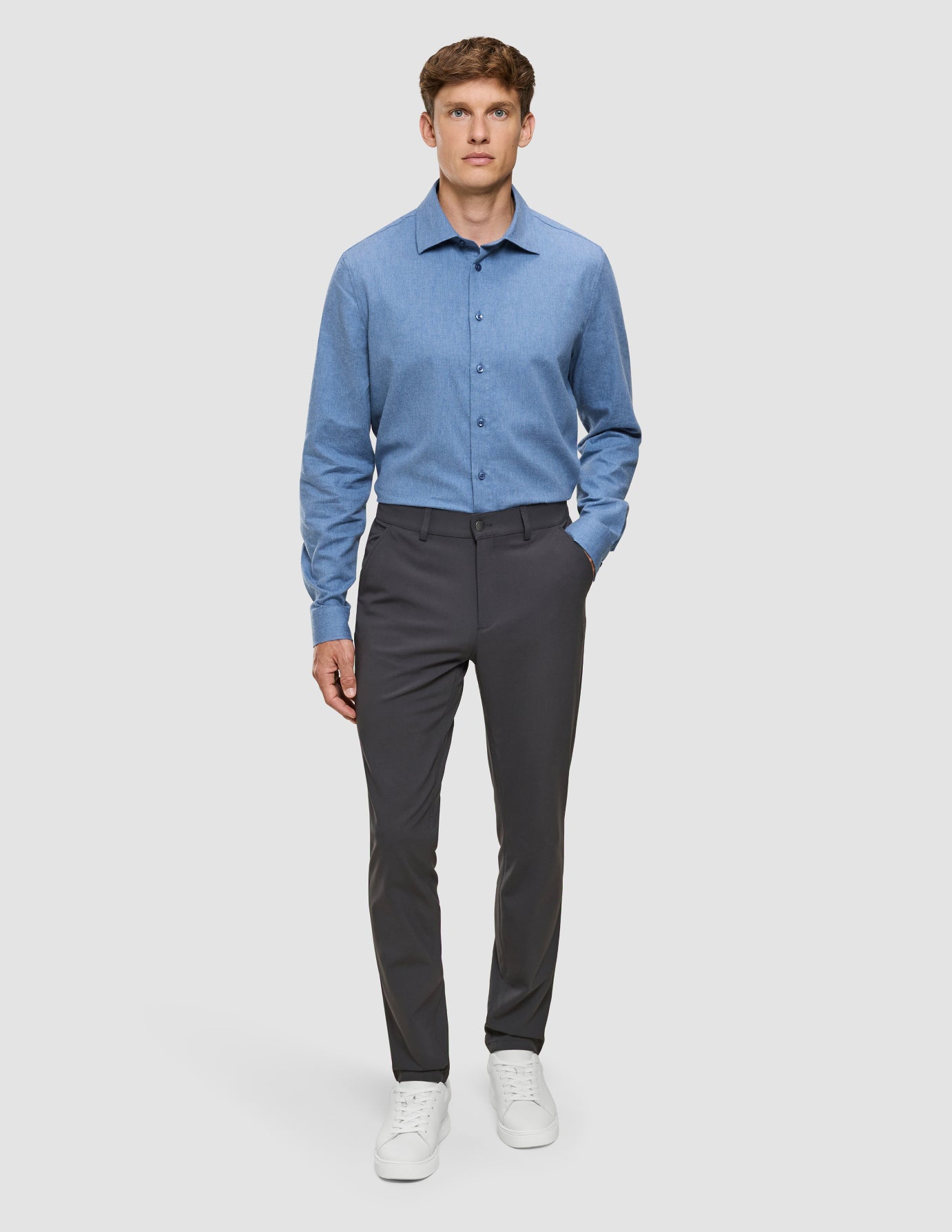 Essential Pants Slim Dark Shadow