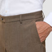 Essential Suit Pants Regular Saddle Brown Melange