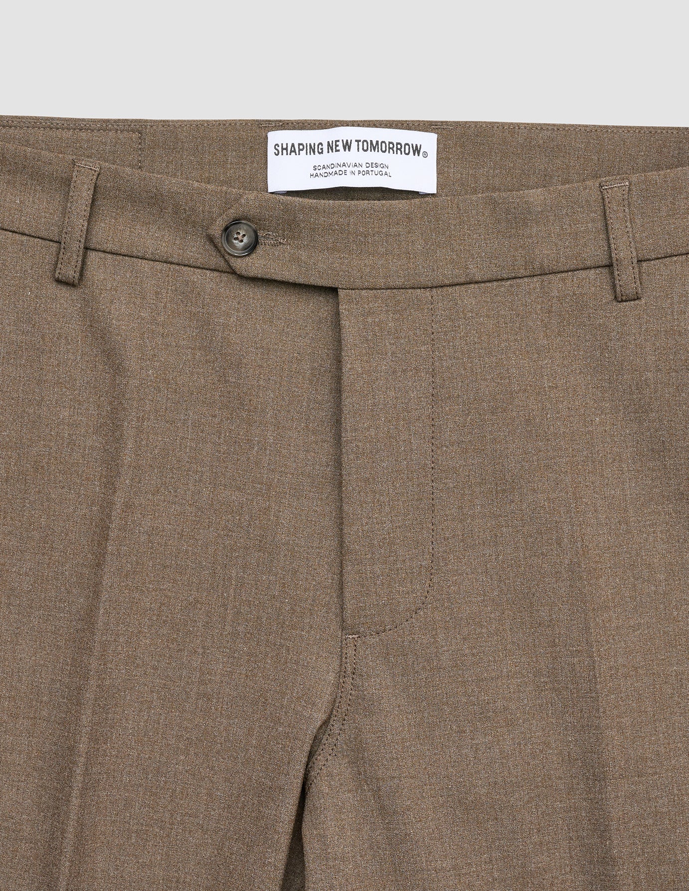 Essential Suit Pants Regular Saddle Brown Melange