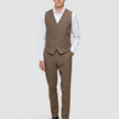 Essential Vest Saddle Brown Melange