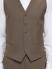 Essential Vest Saddle Brown Melange