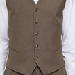 Essential Vest Saddle Brown Melange