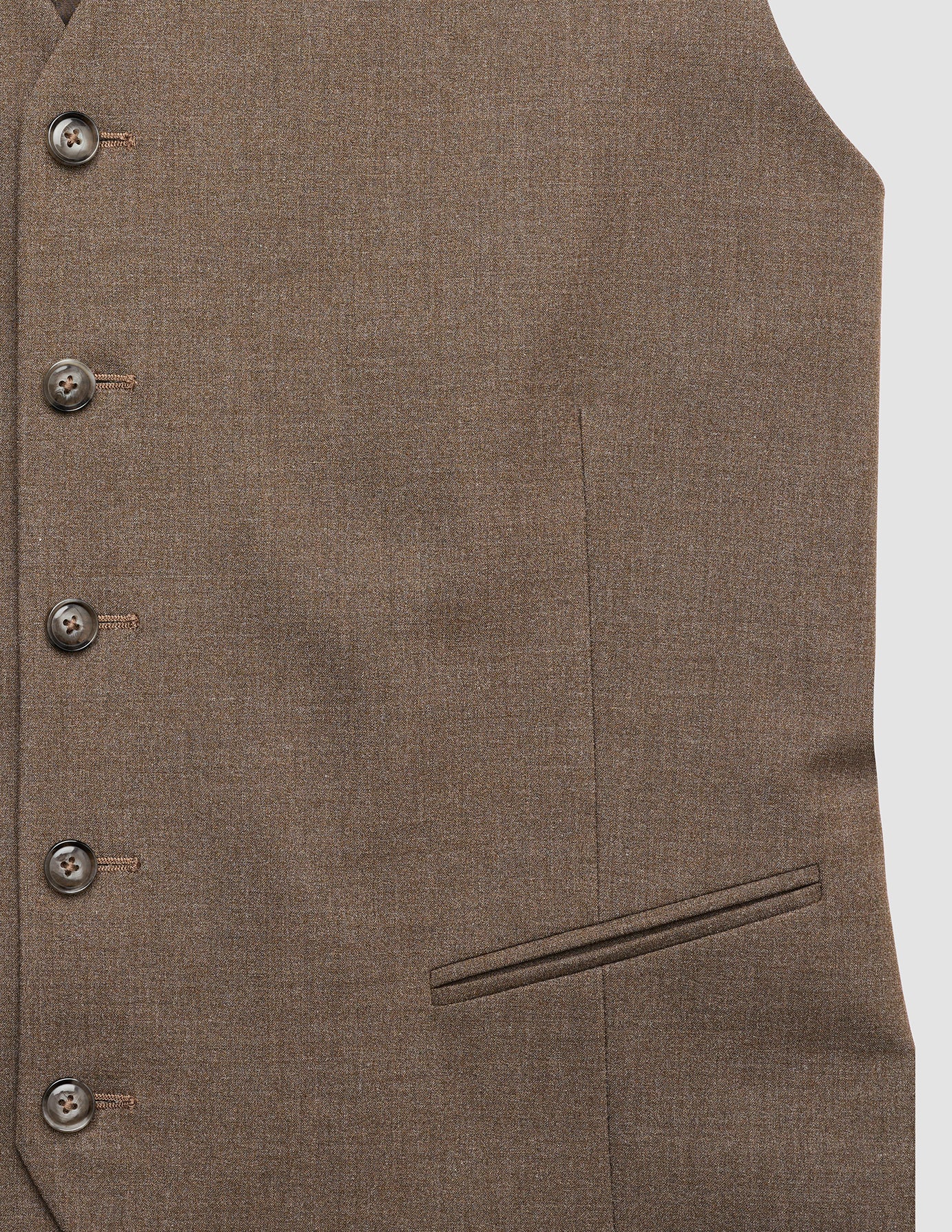 Essential Vest Saddle Brown Melange