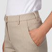 Essential Pants Straight Island Sand Pinstripe