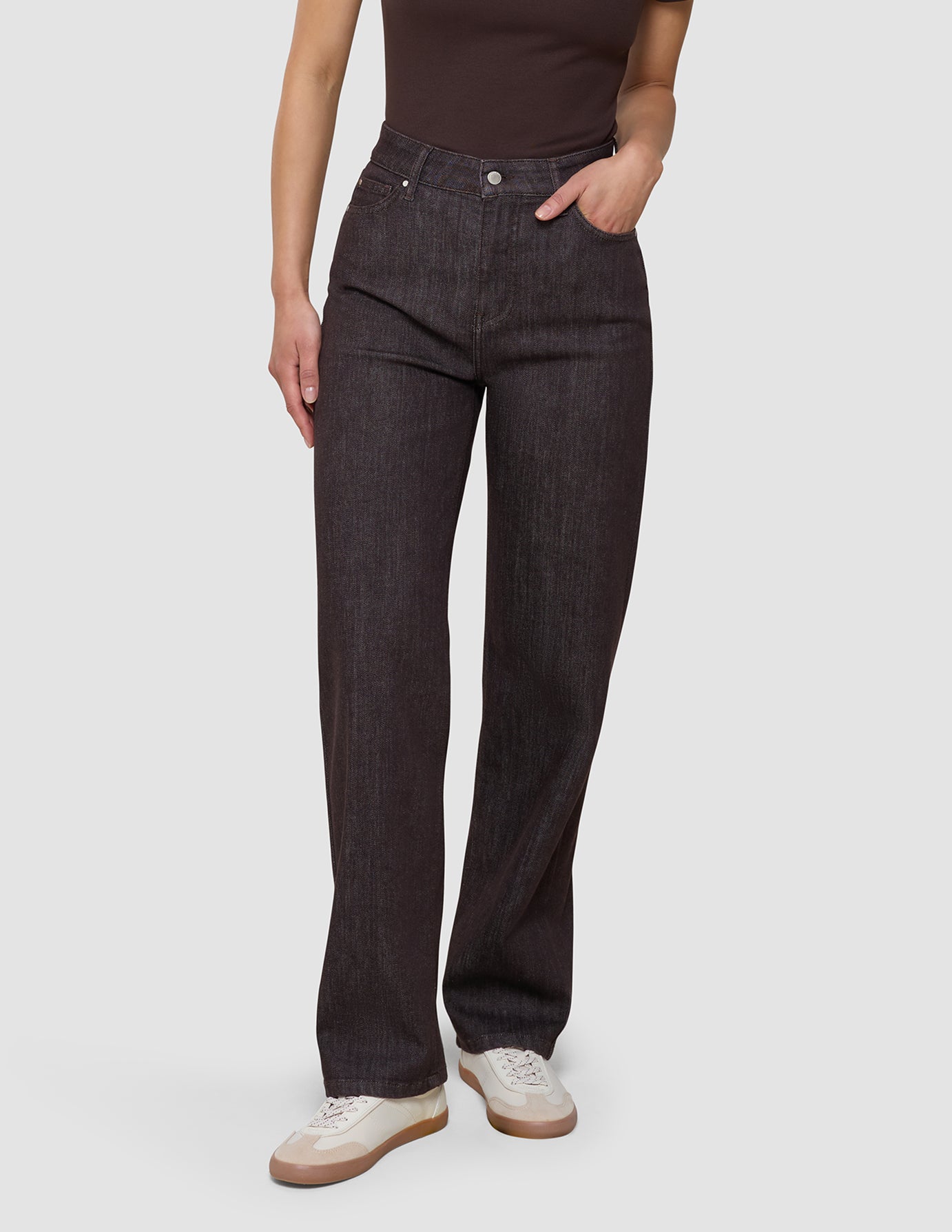 Women's Evelin Jeans Straight Chocolate