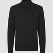 Everyday Knit Half-Zip Black