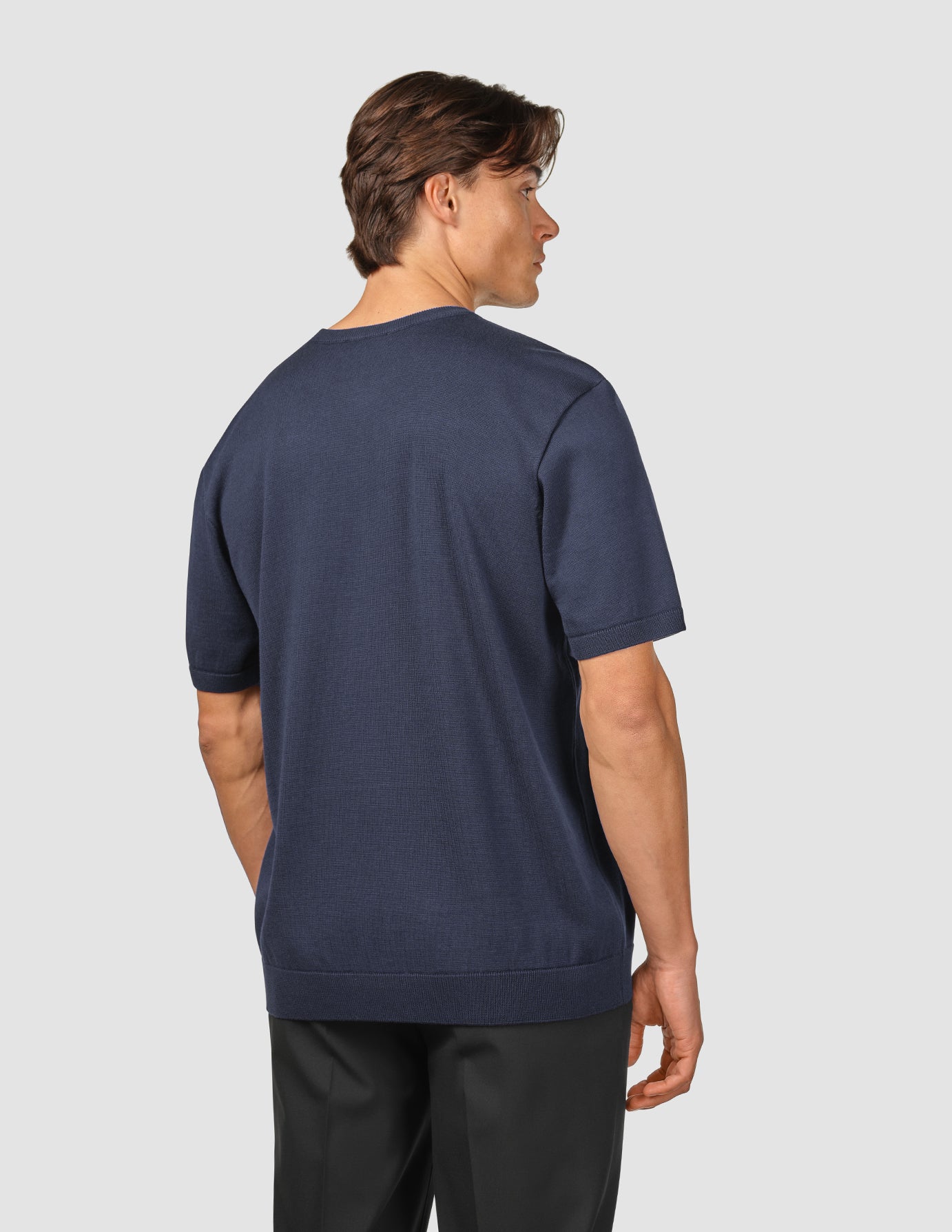 Everyday Knit Box Fit T-shirt Navy